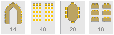 Meeting room one layouts
